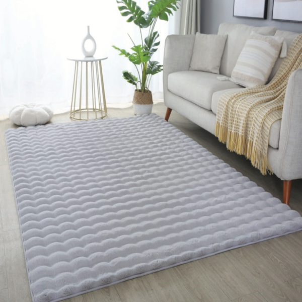 3D Bubble Fur Silver